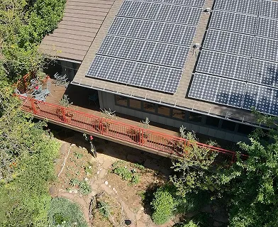 Project-7 Outdoor deck built for entertaining in Boulder Colorado with open layout and pergola