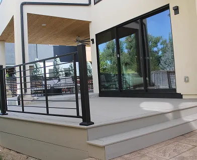 Project-11 Outdoor deck built for entertaining in Boulder Colorado with open layout and pergola