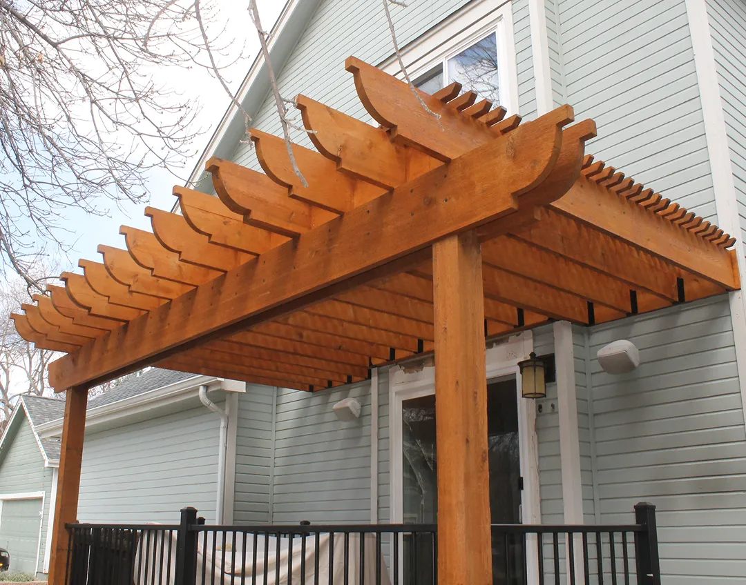 pergola-and-deck-design-colorado-outdoor-room Integrated pergola and deck design outdoor room in Boulder Colorado built by Decks by Caio
