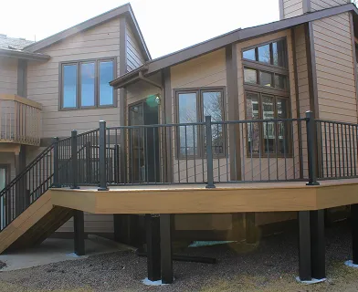 Project-3 Outdoor deck built for entertaining in Boulder Colorado with open layout and pergola