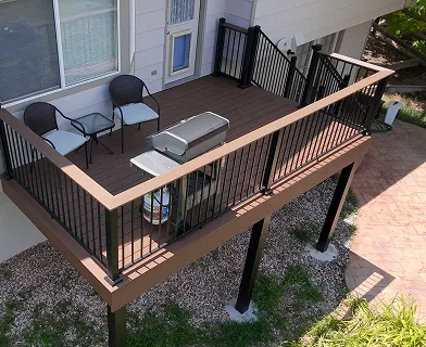 Project-1 Outdoor deck built for entertaining in Boulder Colorado with open layout and pergola