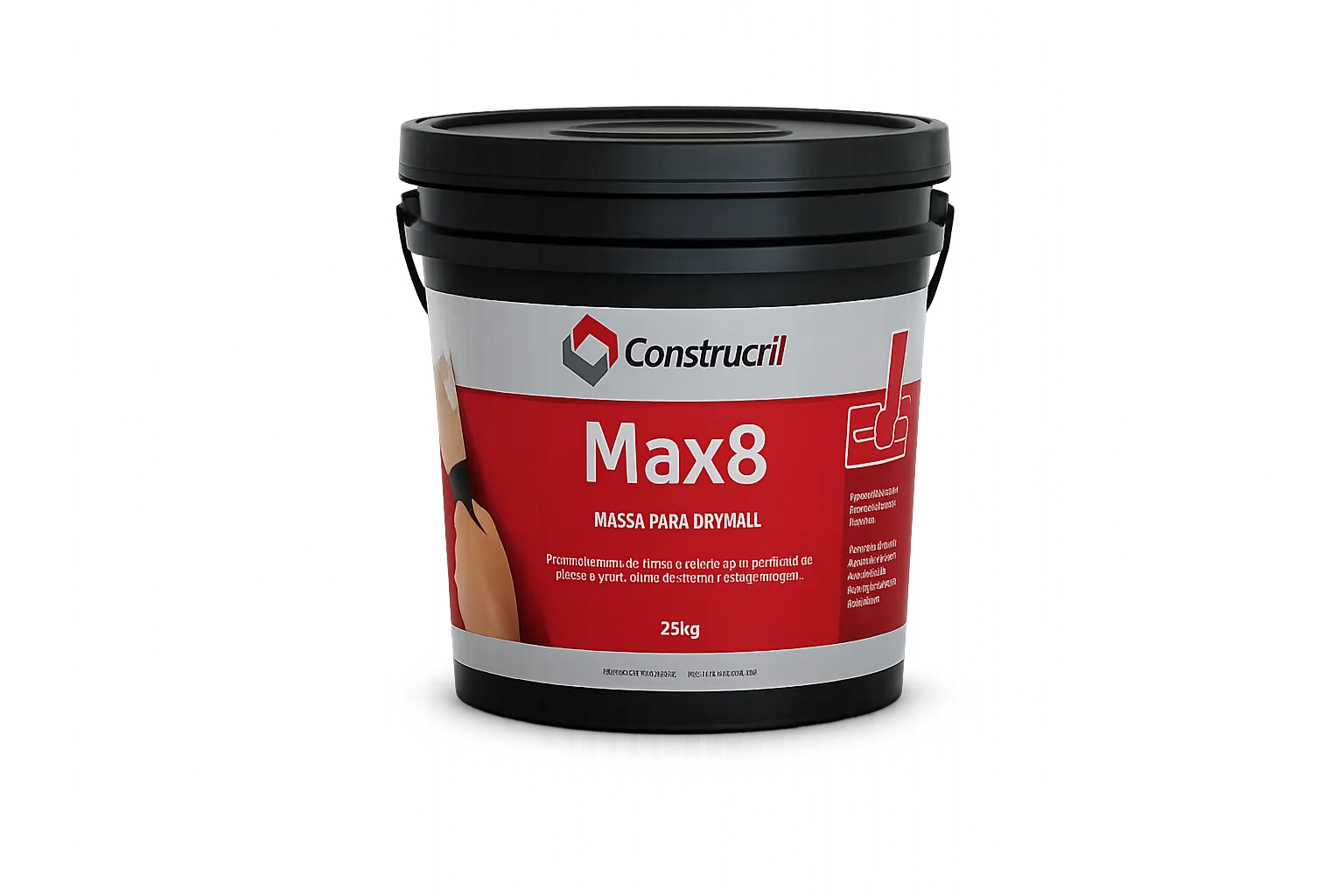 Massa para Drywall 25kg disponível em estoque na Abalo Divisórias